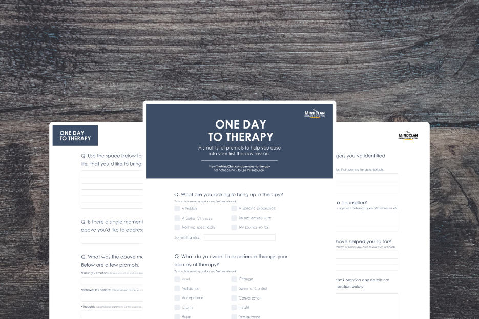 One Day To Therapy | Banner