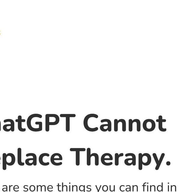 Can ChatGPT replace therapy and therapists? 🤔