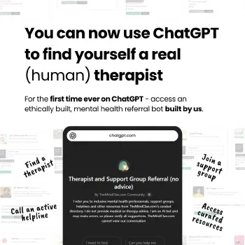 Use this bot to filter real mental health support on ChatGPT | Image