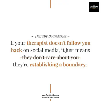 Therapy Boundaries: Can you follow therapist's social media account? | Image