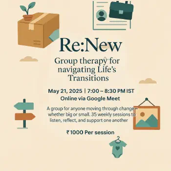 Re:New, Group therapy for navigating Life's Transitions Picture
