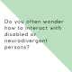 Disability, neurodivergence and language | Image